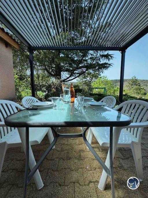 살라바스 St-Germain - Les Terrasses De L'Ardeche - Piscine 아파트 외부 사진